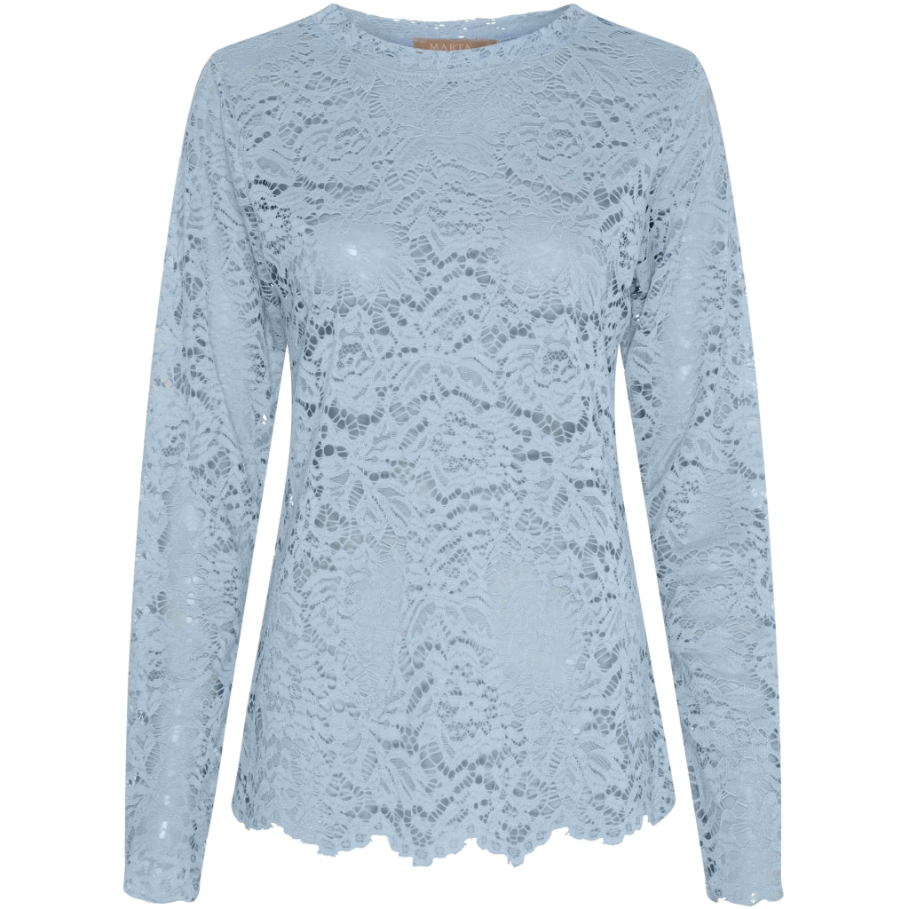 MARTA - MILLEY LS T-SHIRT LIGHT BLUE