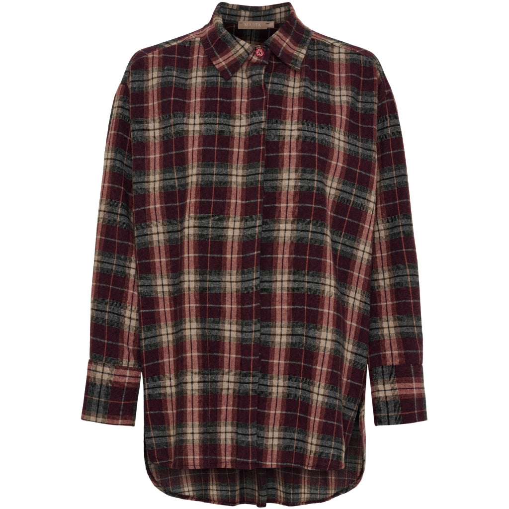 MARTA - ORLANDA SKJORTE BORDEAUX