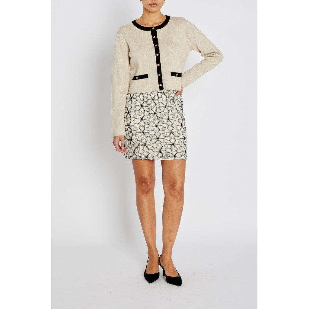 BRUUNS BAZAAR - JOANAS NEDERDEL CREAM/BLACK