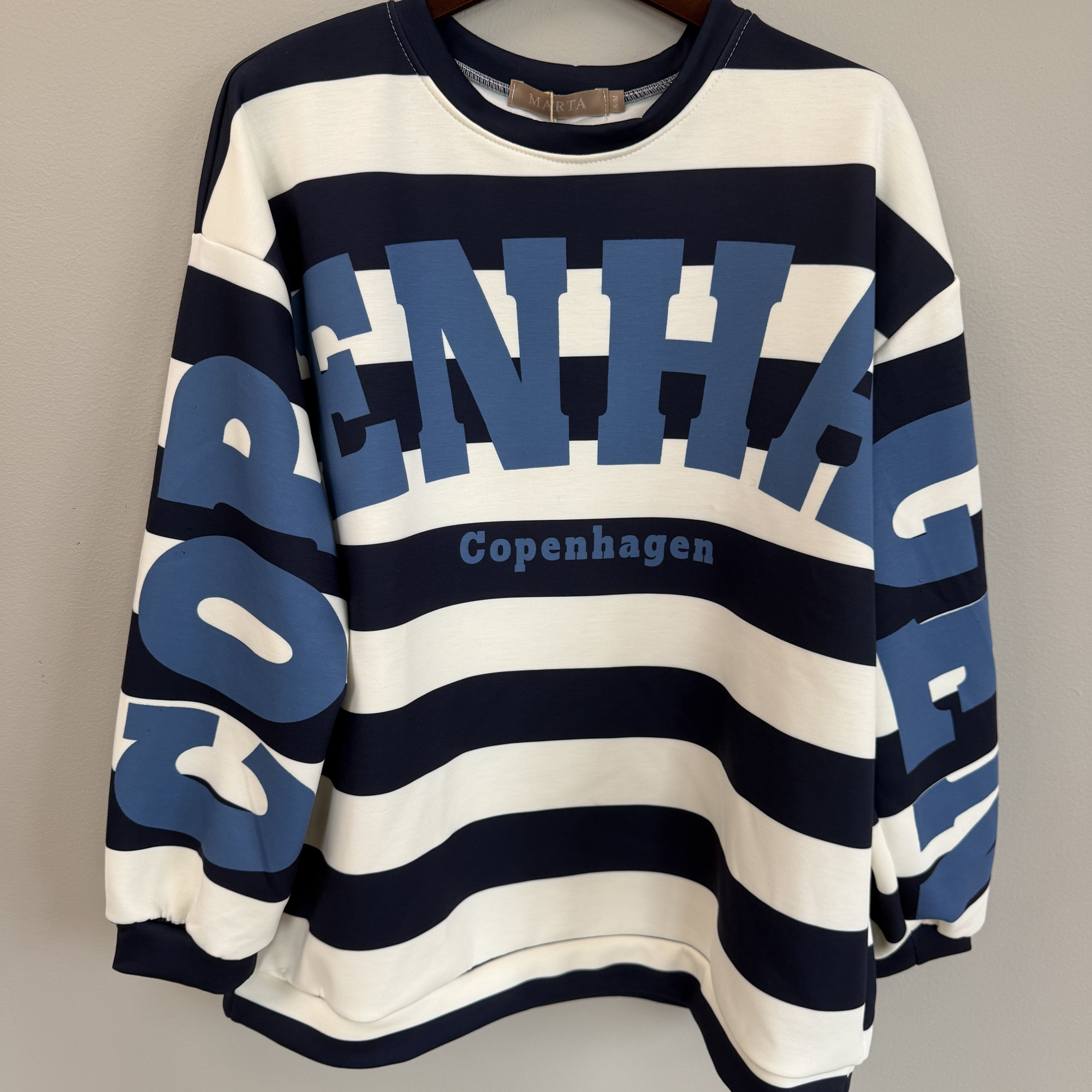 MARTA - NERINA SWEATSHIRT BLUE/JEANS