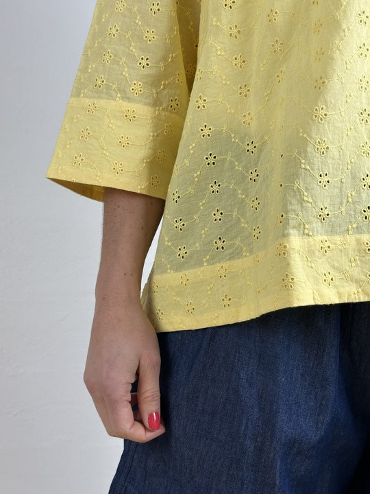 GASPAR - PORTO BRODERI ANGLAISE YELLOW