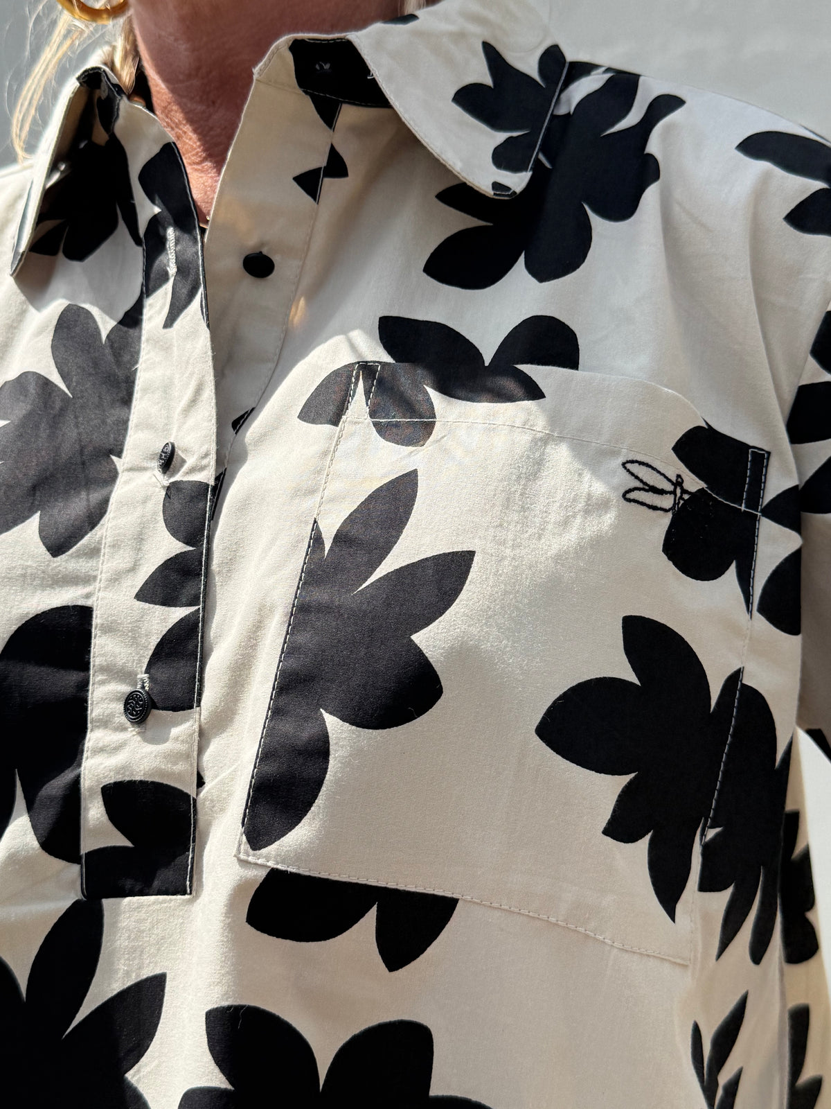 GASPAR - PORTO BLUSE BIG FLOWER