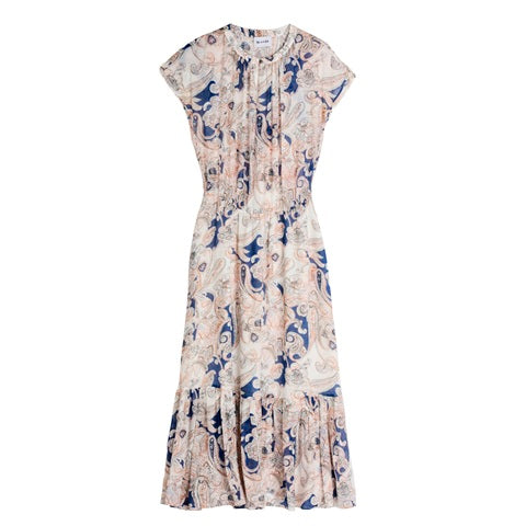 SAND COPENHAGEN - PROSIE KJOLE BLÅ PRINT