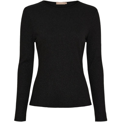 MARTA - LUNARA LS T-SHIRT SORT