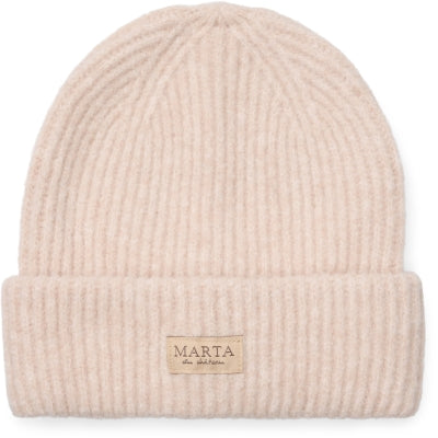 MARTA - RIB BEANIE HAT BEIGE