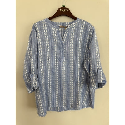 MARTA - JAYLENE SKJORTE BLUE