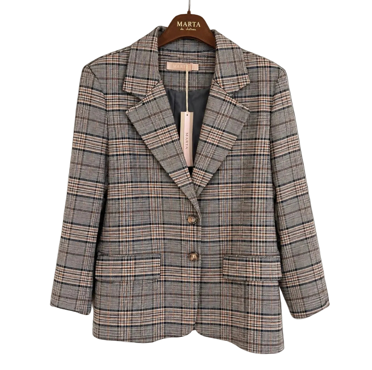 MARTA - MDCSENNA BLAZER CAMEL PRINT