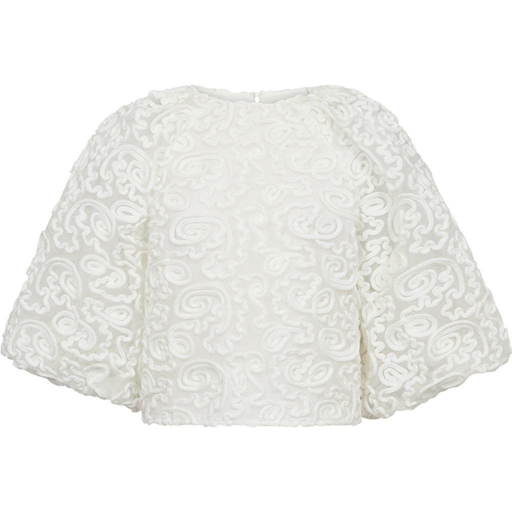 ATELIER TAKTIL - NABIA MESH BALLON BLUSE ECRU