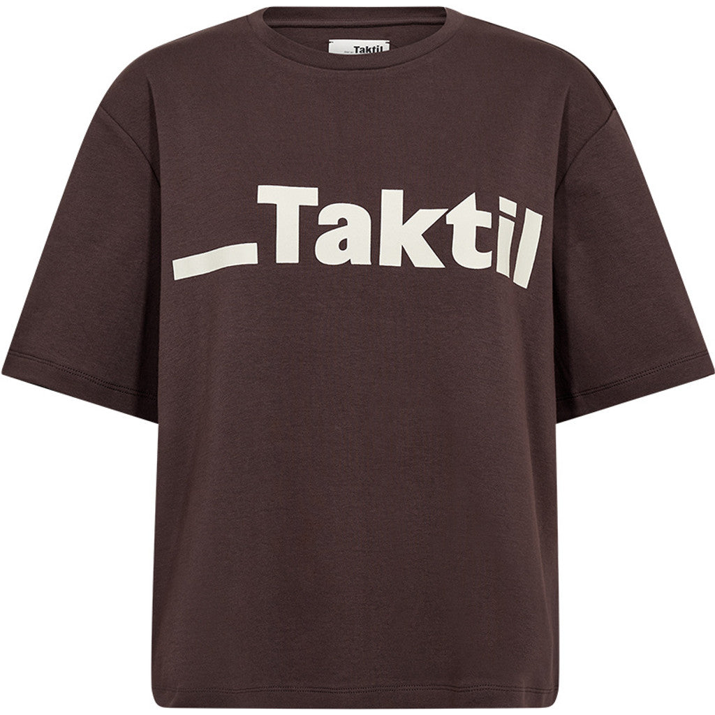 ATELIER TAKTIL - PARIS LOGO T-SHIRT ESPRESSO BROWN