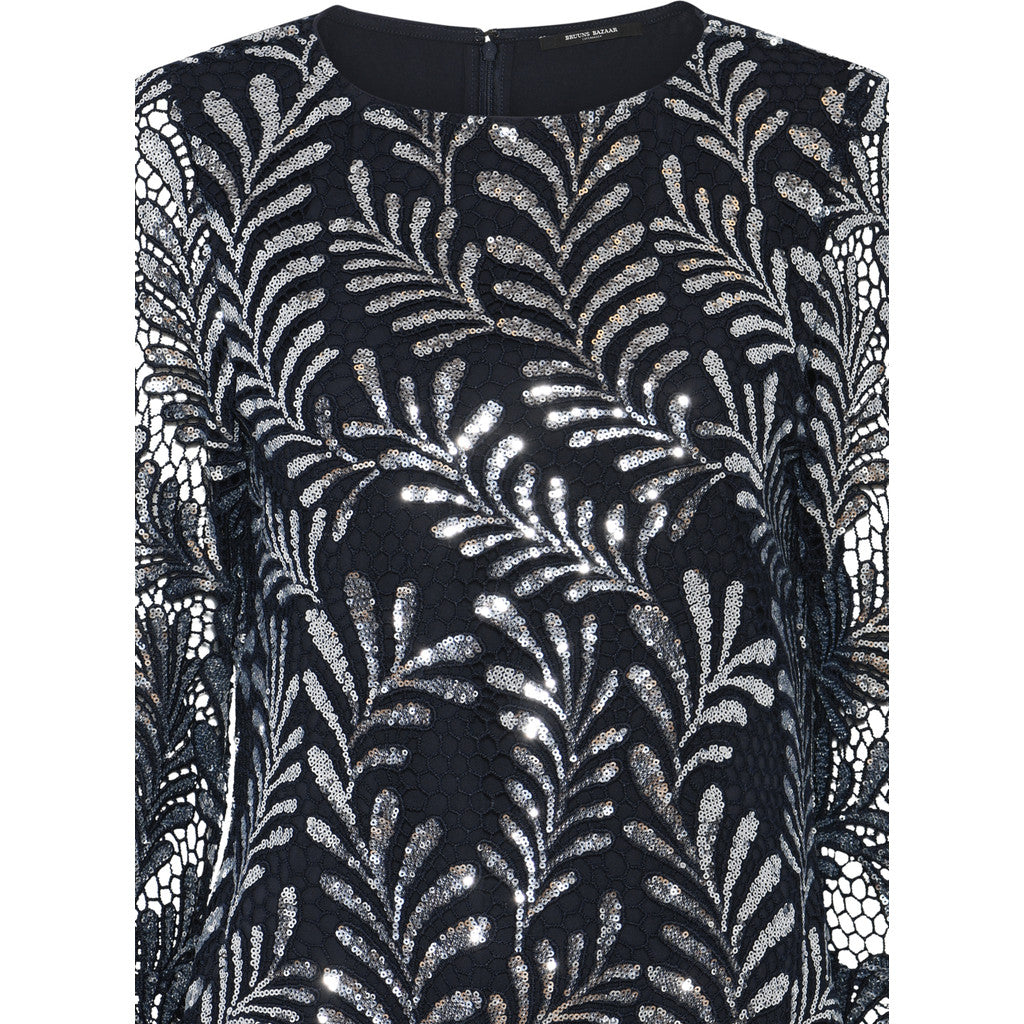 BRUUNS BAZAAR - XIA KJOLE DARK BLUE SILVER