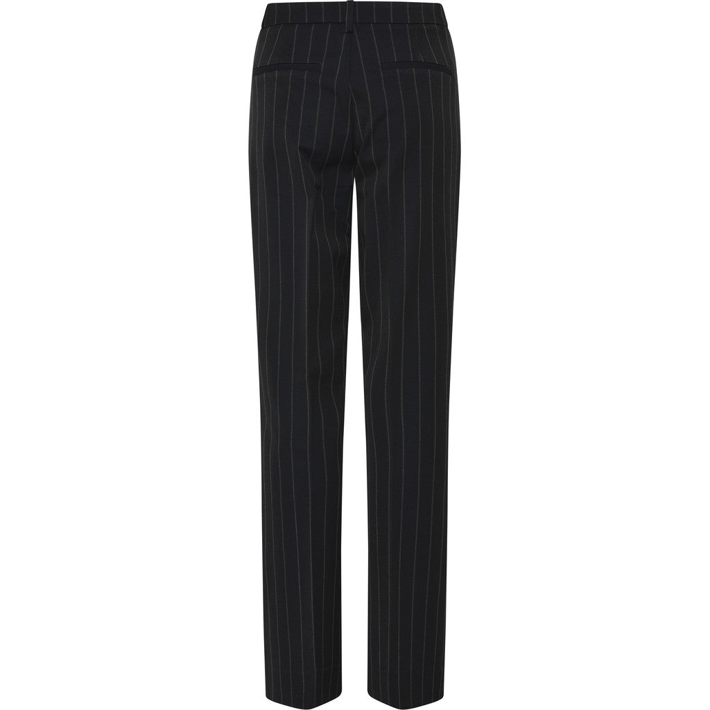 BRUUNS BAZAAR - CIGGA BUKSER BLACK PINSTRIPE