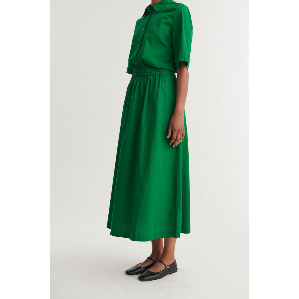 BASIC APPAREL - SILJE LONG NEDEREL ABUNDANT GREEN