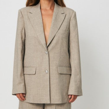 CRAS - VILENA SHORTS GREIGE RHINESTONE