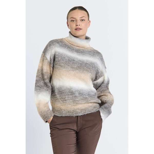 FREEQUENT - SASU PULLOVER MOREL/SILVER MINK