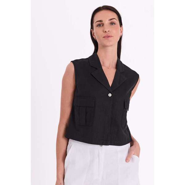 FREEQUENT - LAVA WAISTCOAT SORT