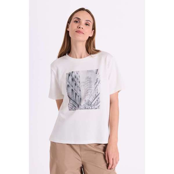 FREEQUENT - MALAK T-SHIRT OFF WHITE/SORT