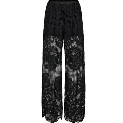 HAUTE L'AMITE - CURVEY LACE HEM BUKSER SORT