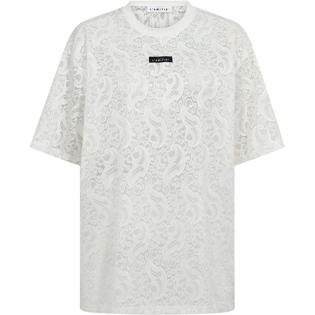 HAUTE L'AMITIE - SUMMER LACE T-SHIRT HVID