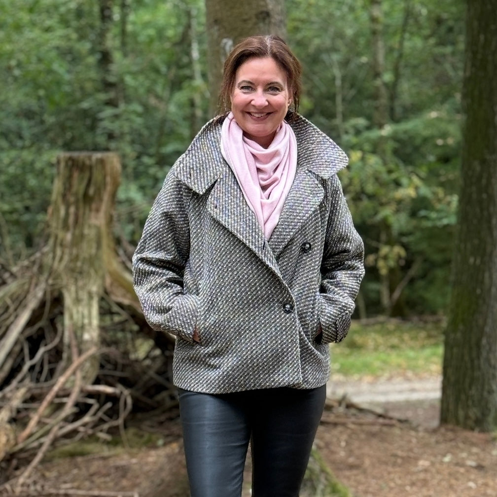 ROSA'S - L-11 CASHMERE TØRKLÆDE ROSE