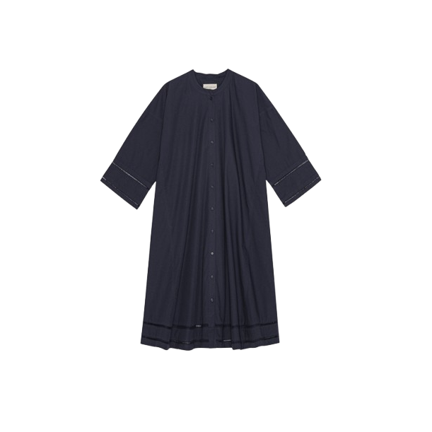 MOSHI MOSHI - LIVELY SKJORTEKJOLE POPLIN DARK NAVY