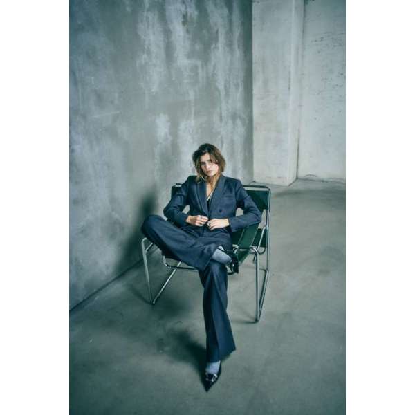 COPENHAGEN MUSE - TAILOR BLAZER MED. GREY MELANGE
