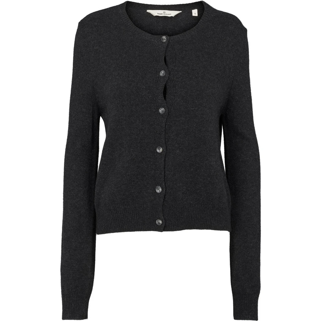 BASIC APPAREL - CADY CARDIGAN DARK GREY MELANGE