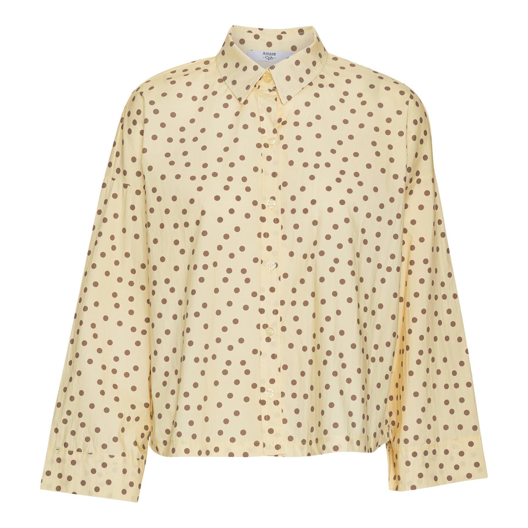 AMAZE CPH - AMBER SKJORTE YELLOW DOT