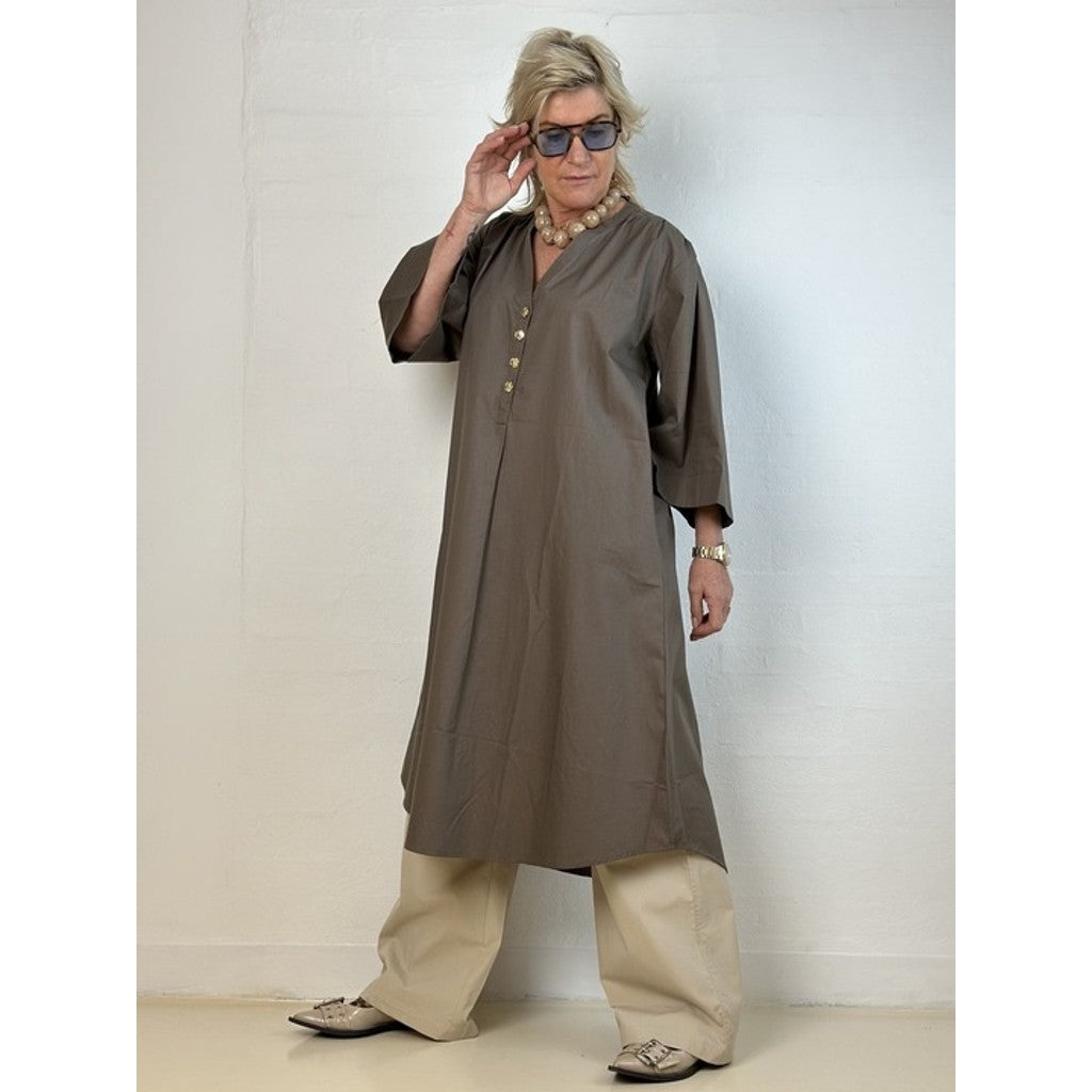 GASPAR - MUMBAI POPLIN KJOLE BROWN