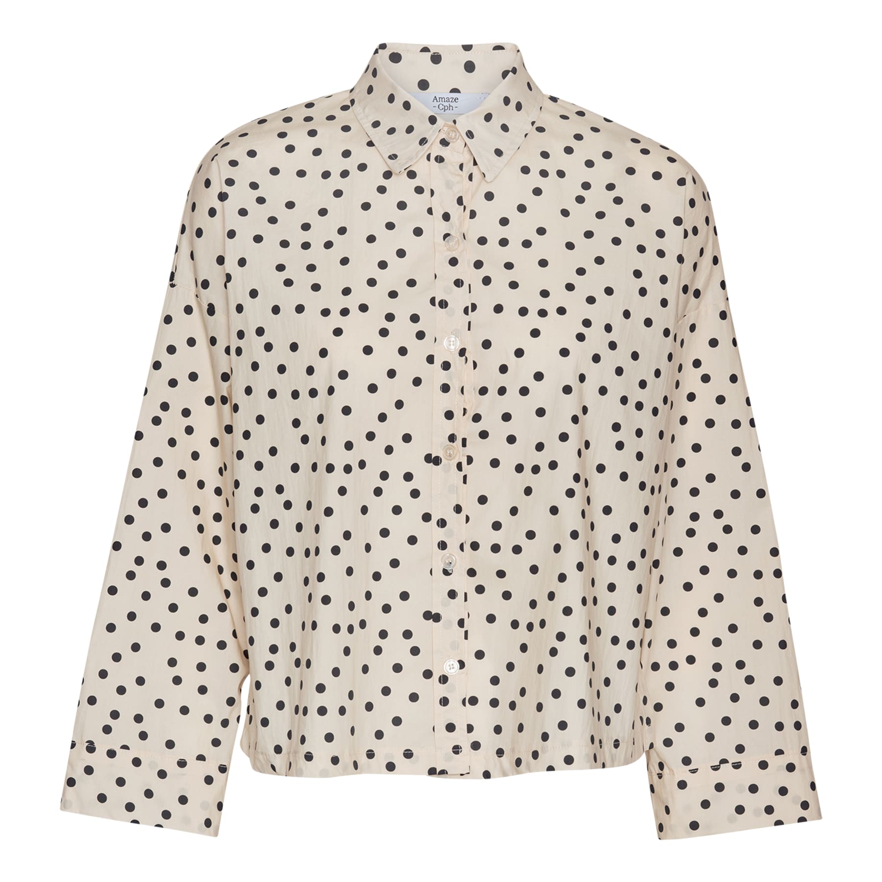 AMAZE CPH - AMBER SKJORTE CHAMPAGNE DOT