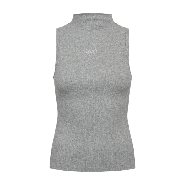 COPENHAGEN MUSE - SIV TOP GREY MELANGE