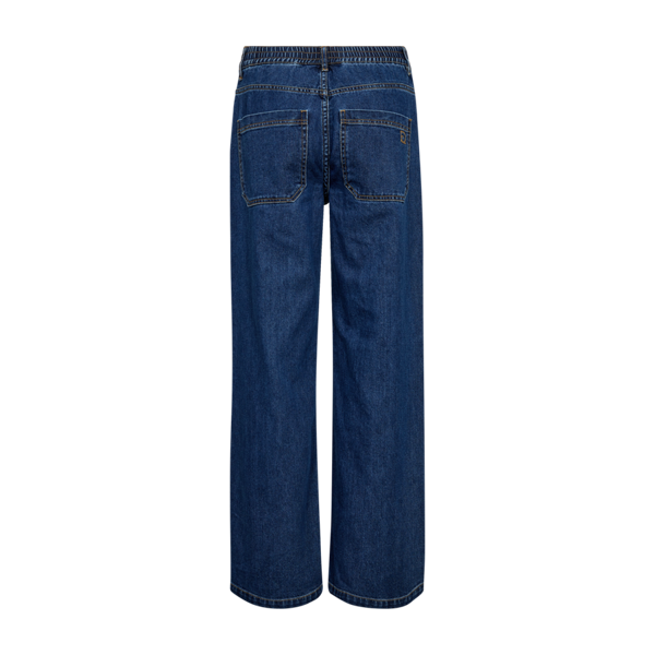 FREEQUENT - RINNA BUKSER MEDIUM BLUE DENIM