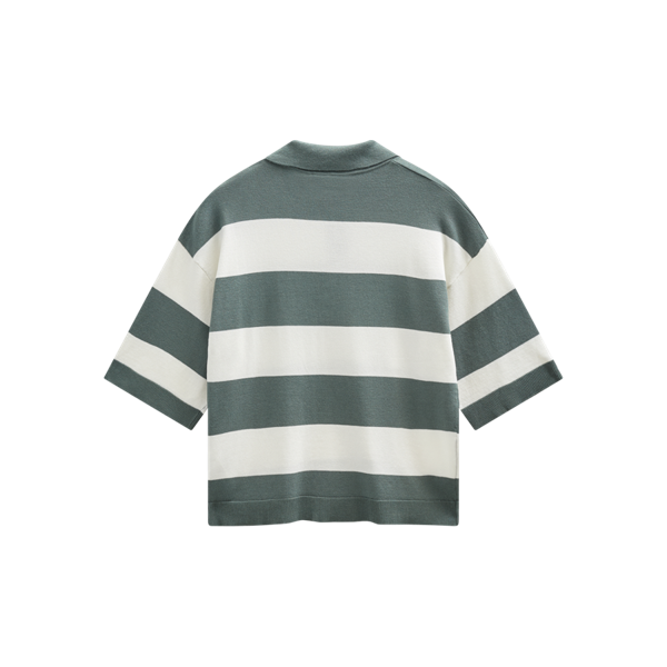 FREEQUENT - CONNY PULLOVER DARK FOREST/WHITE