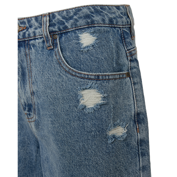 FREEQUENT - KALIA DENIM SHORTS MEDIUM BLUE