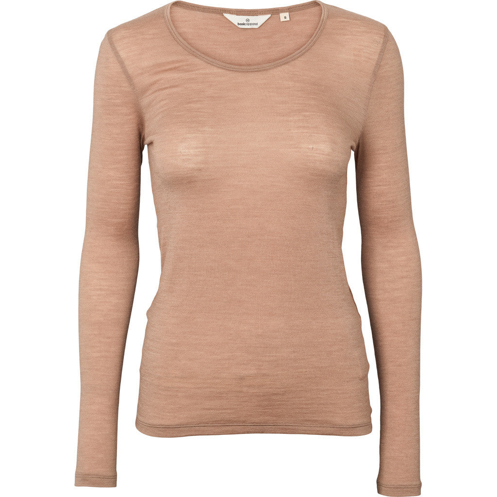 BASIC APPAREL - RINJA LS T-SHIRT PORTABELLA