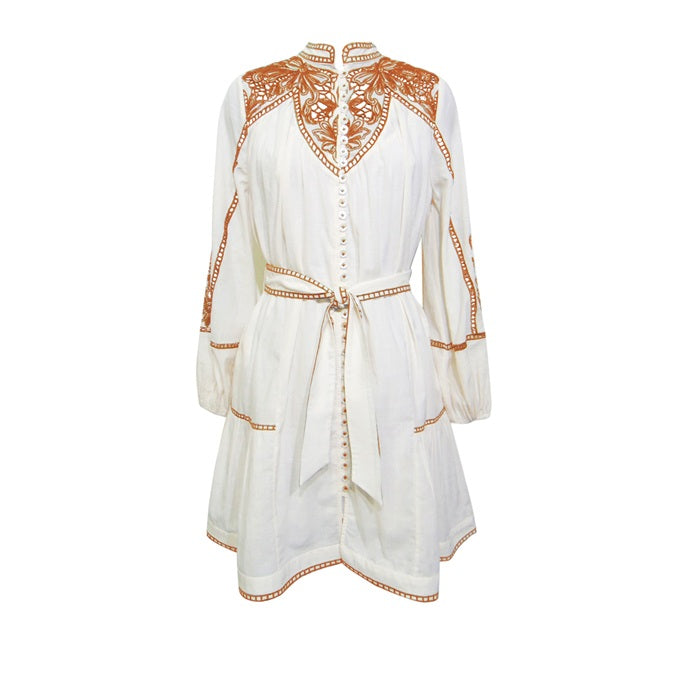 SCARLETT POPPIES - VERENA KJOLE PAPYRUS/ORANGE