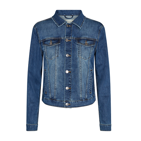 FREEQUENT - ROCK DENIM JAKKE VINTAGE BLUE