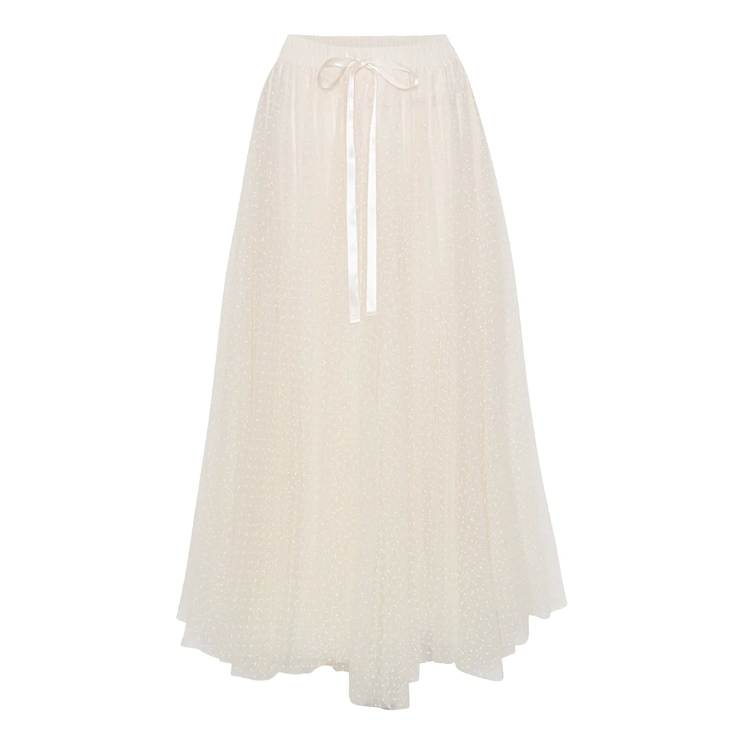 EMM COPENHAGEN - DAISY NEDERDEL IVORY DOT