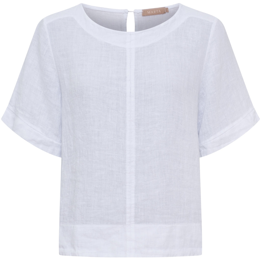 MARTA - CEYLA BLUSE OPTICAL WHITE