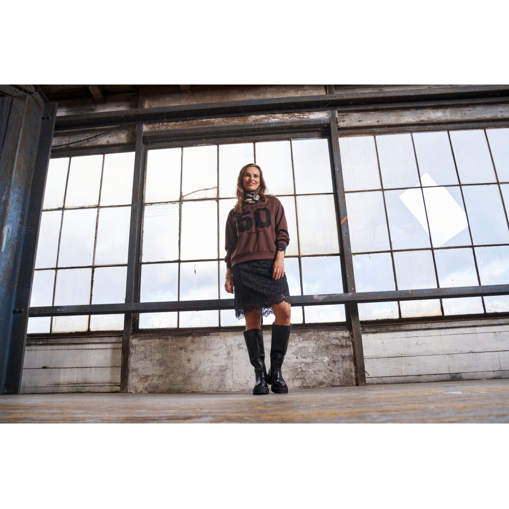 MARTA - GEYSER SKIRT SORT