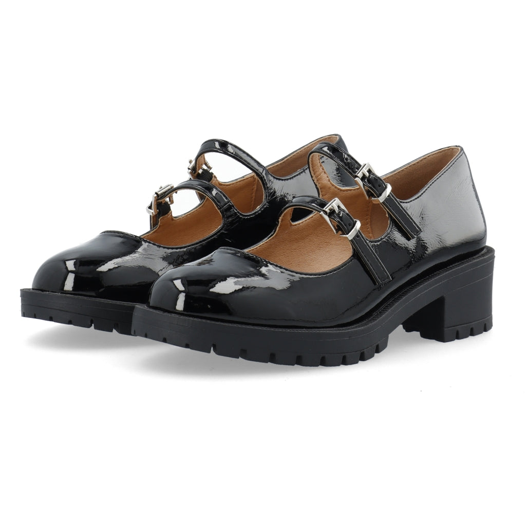 BIANCO - PEARL MARY JANE SKO SORT