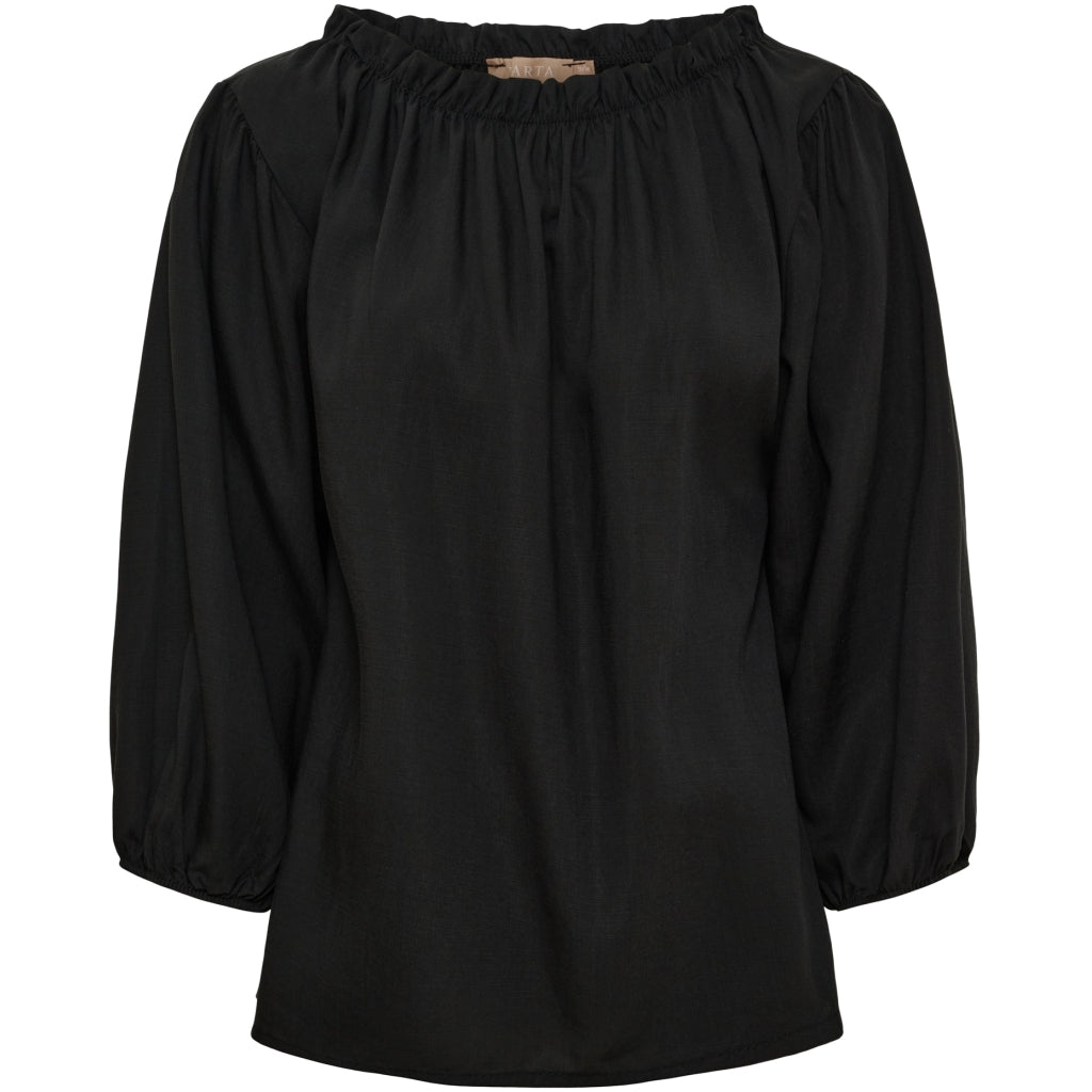 MARTA - JUNIPER BLUSE SORT