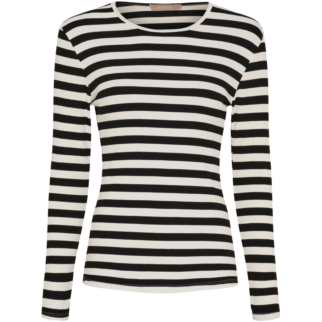 MARTA - BEGONIA LS T-SHIRT SORT