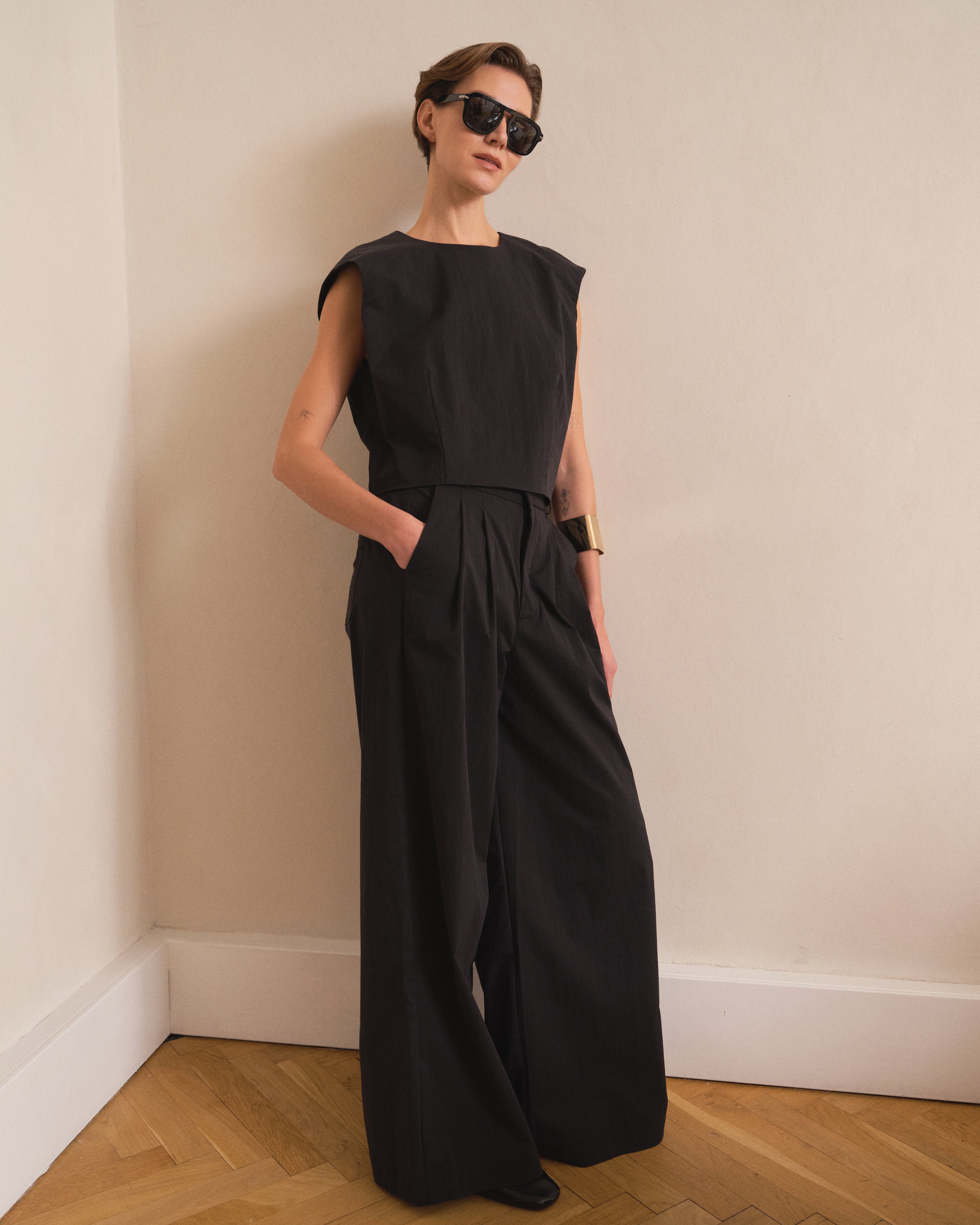 ATELIER TAKTIL - TANIA TAILORED BUKSER SORT