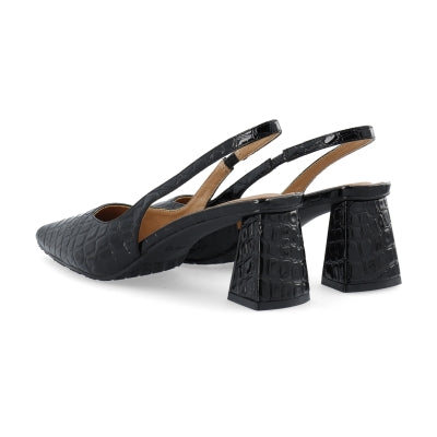 BIANCO - MARALYN SLINGBACK CROCO SORT