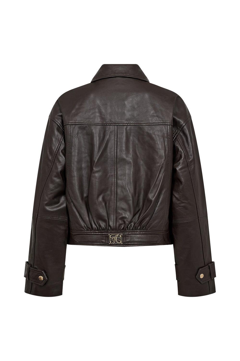 ATELIER TAKTIL - LILY LÆDER JAKKE ESPRESSO BROWN