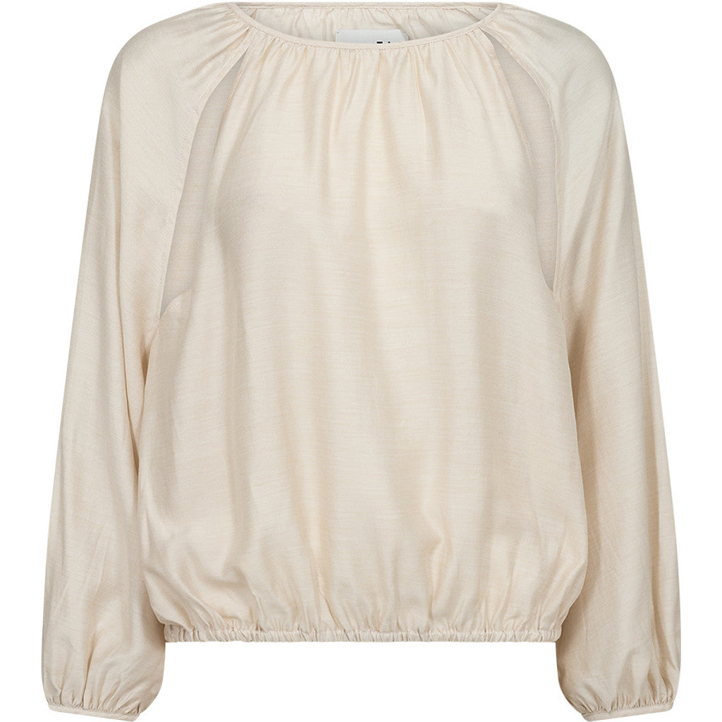 ATELIER TAKTIL - LOTUS BLUSE OYSTER WHITE MELANGE