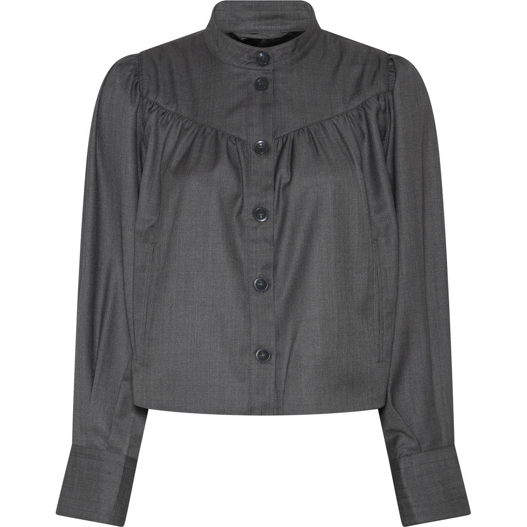 BRUUNS BAZAAR - TINDRA BLAZER GREY MELANGE