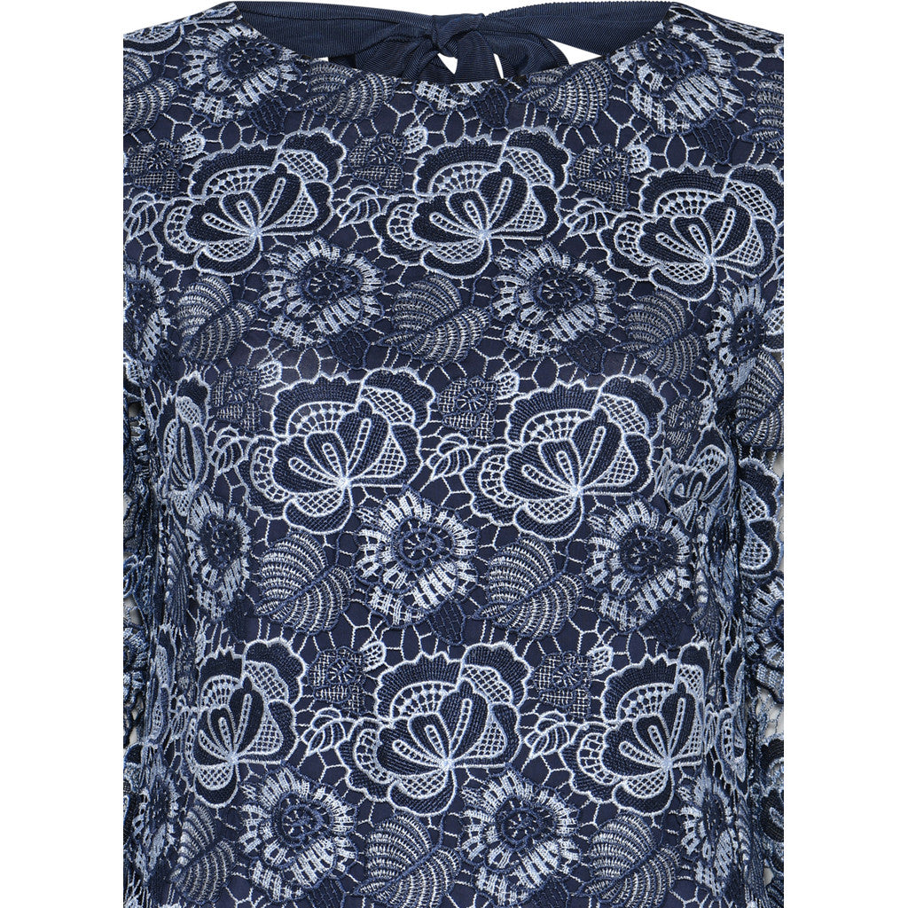 BRUUNS BAZAAR - LUCILLE KJOLE BLUE FLOWER