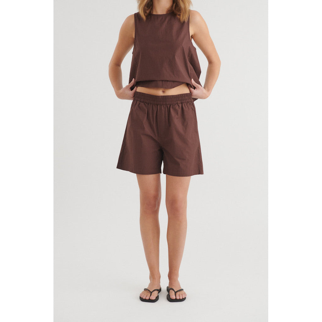 BASIC APPAREL - SILJE SHORTS CHICORY COFFEE