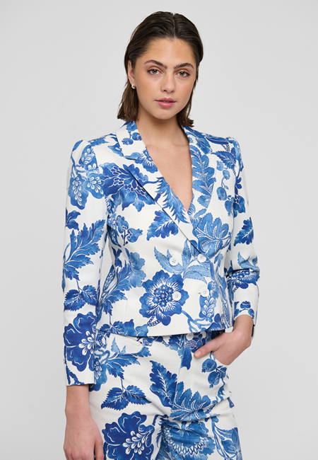 DEA KUDIBAL - DANIELA BLAZER JACKET BLOOM MIDNIGHT